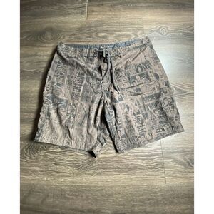 Tavik  Board Shorts Olive Green/black Swimwear Size Mens Size 36